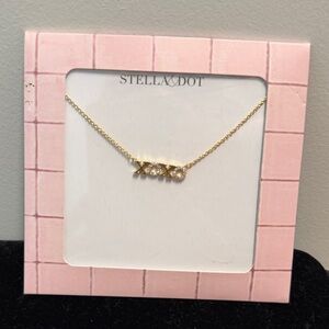 Stella & Dot Gold XOXO Necklace